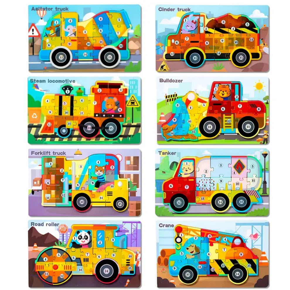 Mini Mover Puzzle Board – Road Roller